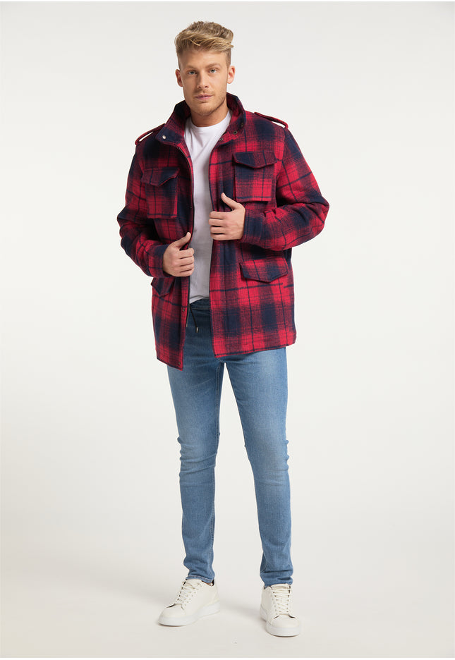 Męska kurtka w kratę Mo