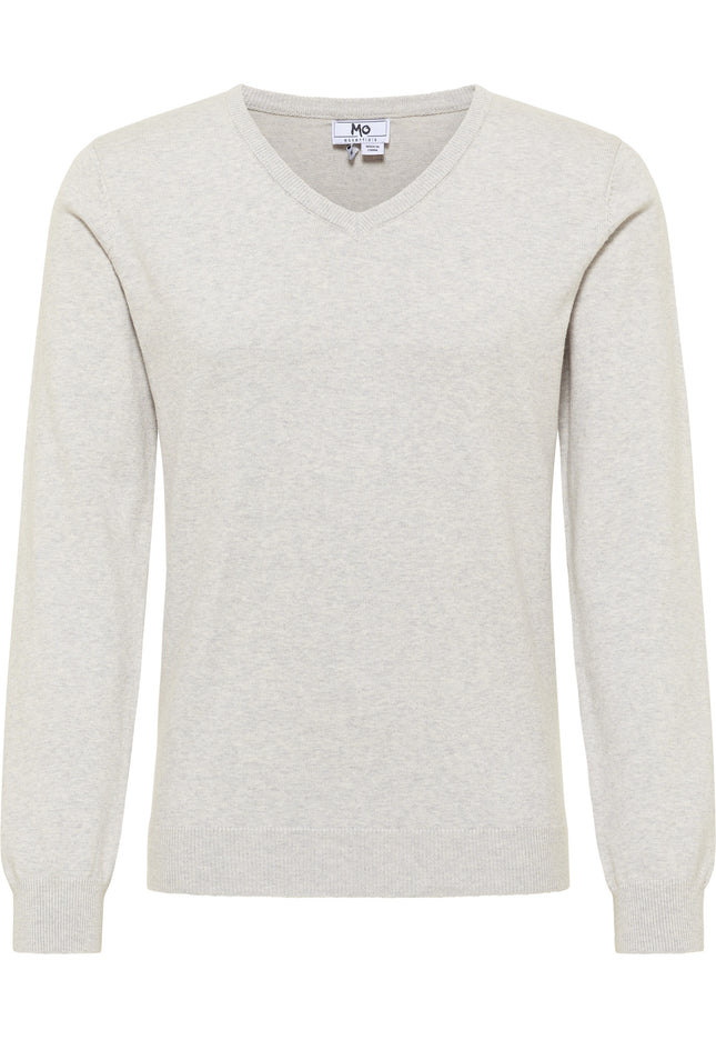Mo ESSENTIALS Męski Podstawowy Sweter