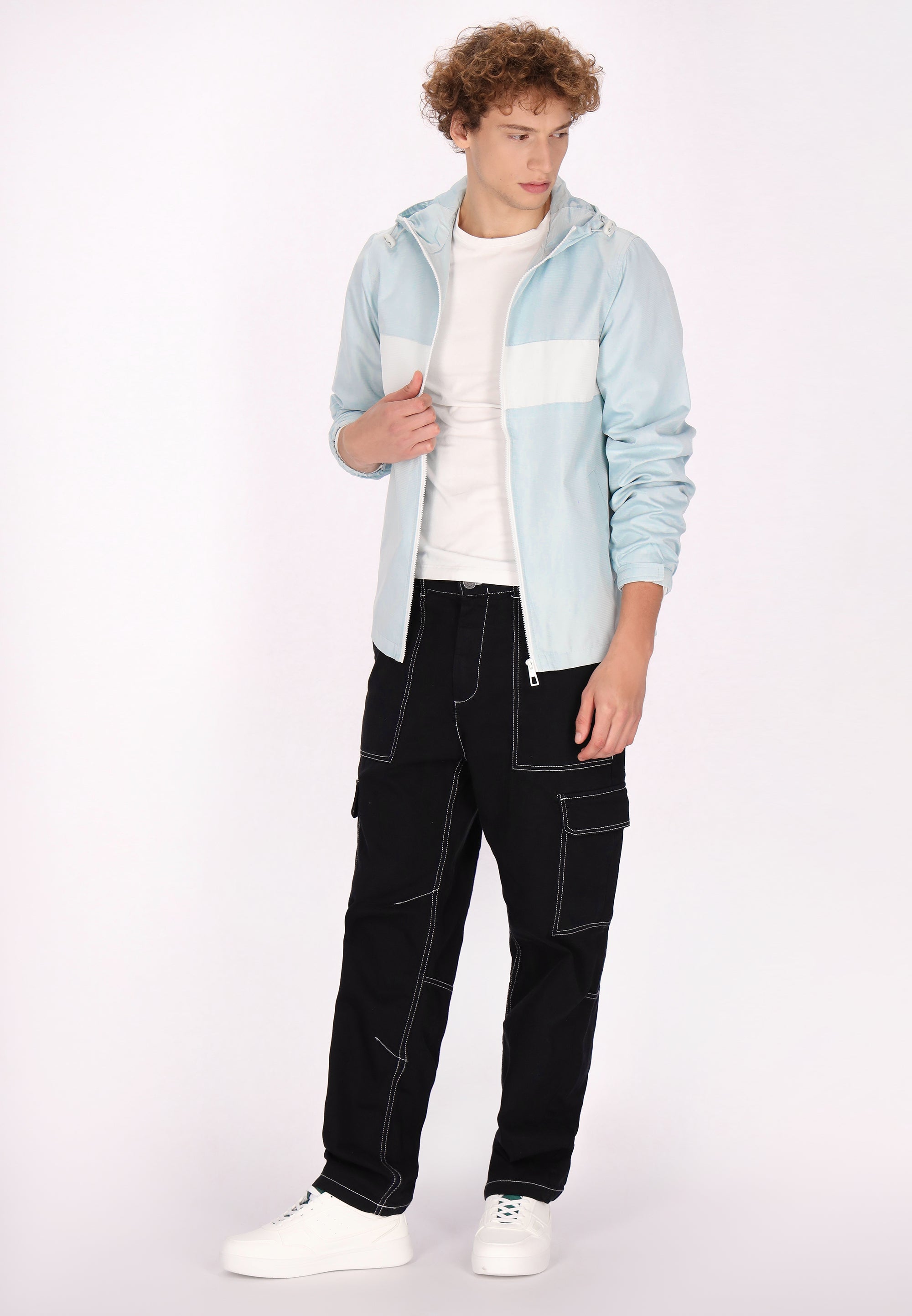 Blasses Türkis Weiß