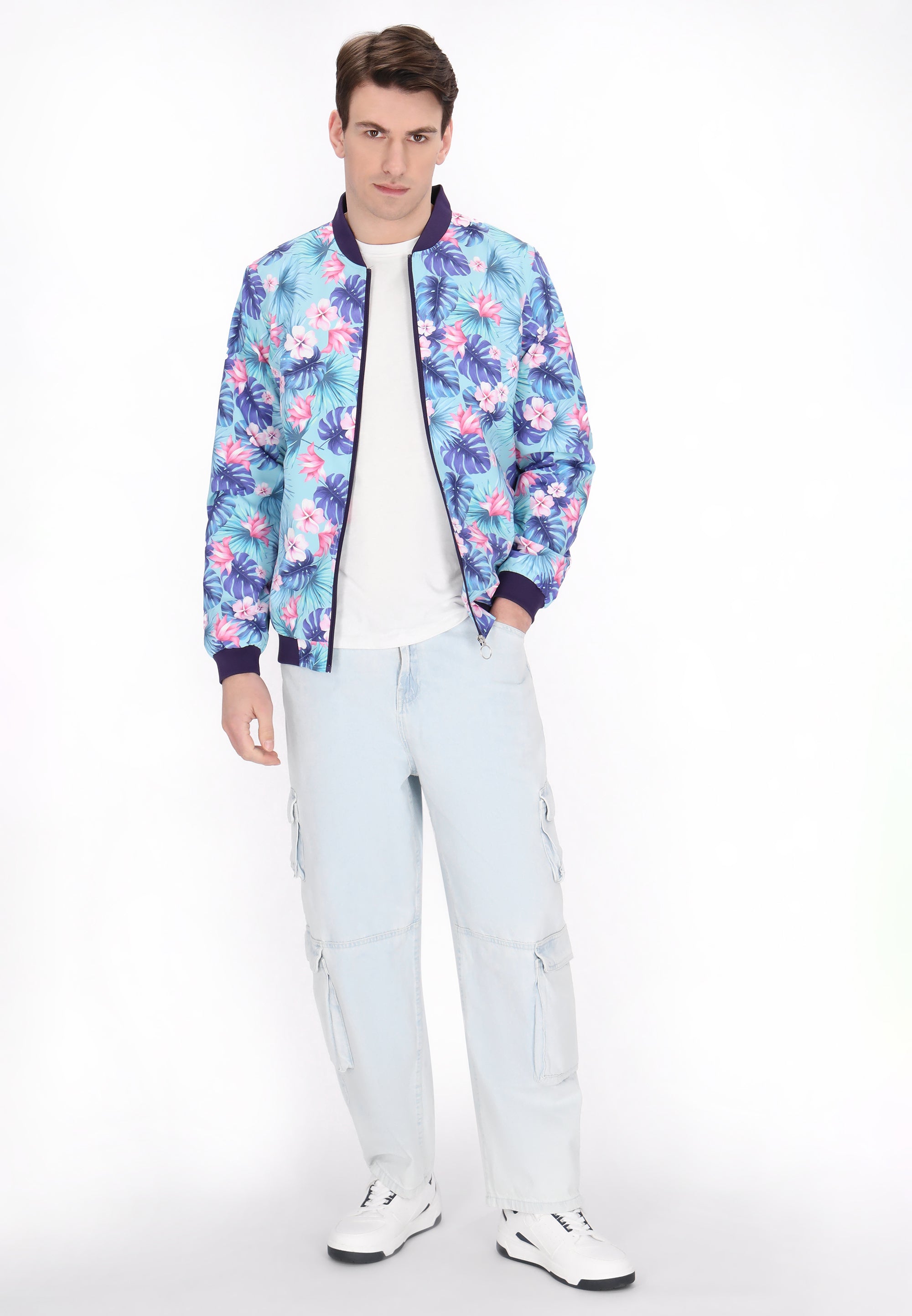 Jasnoniebieski wielokolorowy