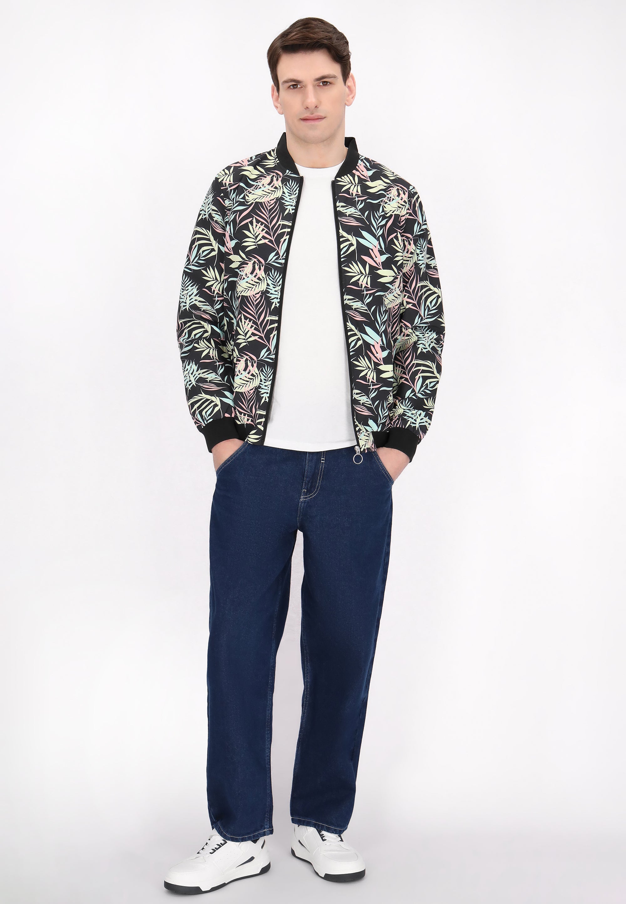 Czarny wielokolorowy