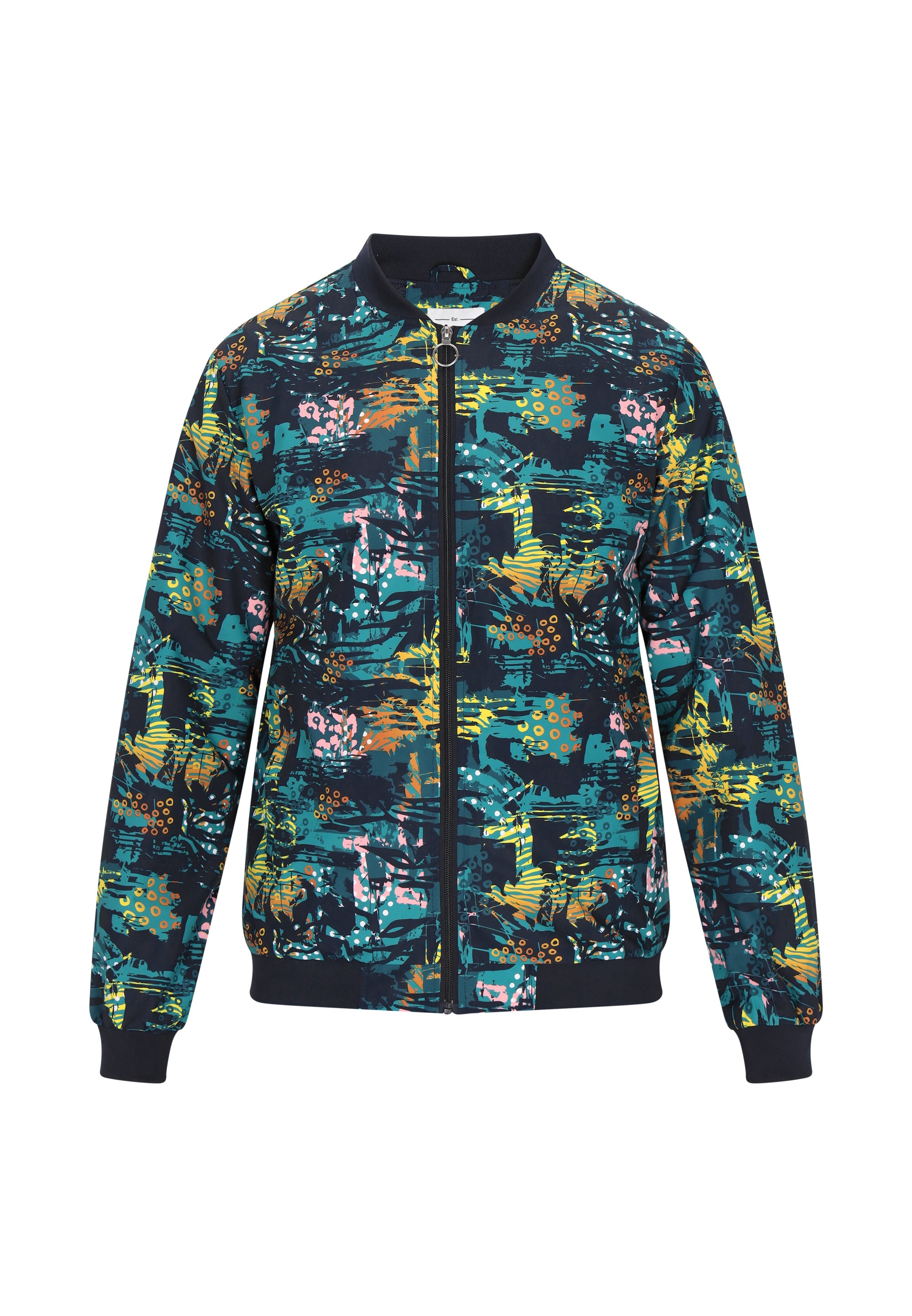 Ciemnozielony wielokolorowy