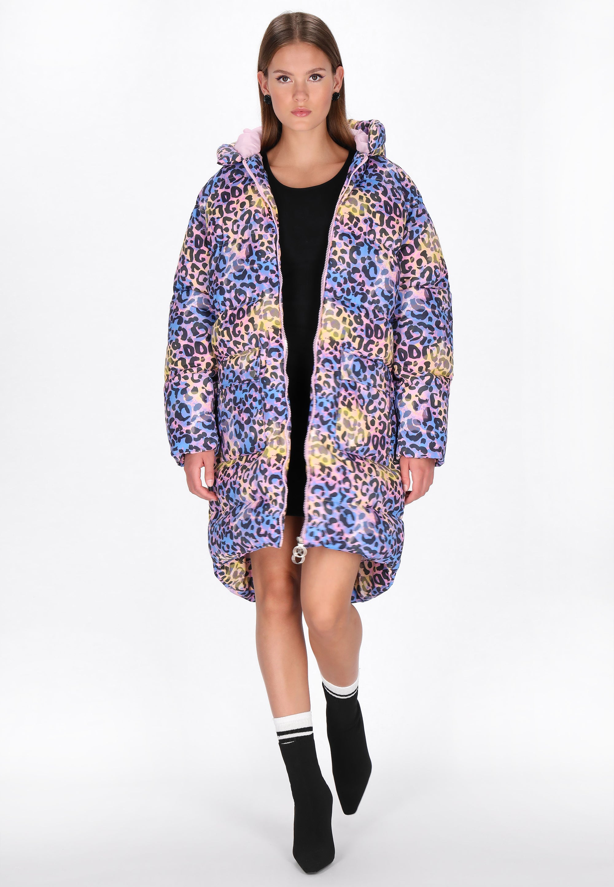 Niebieski wielokolorowy