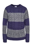 Navy Gray Melange