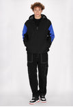 Black Royal Blue Colorblock